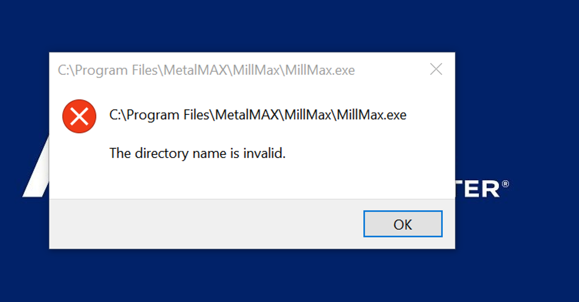 A screenshot of a computer error

AI-generated content may be incorrect.